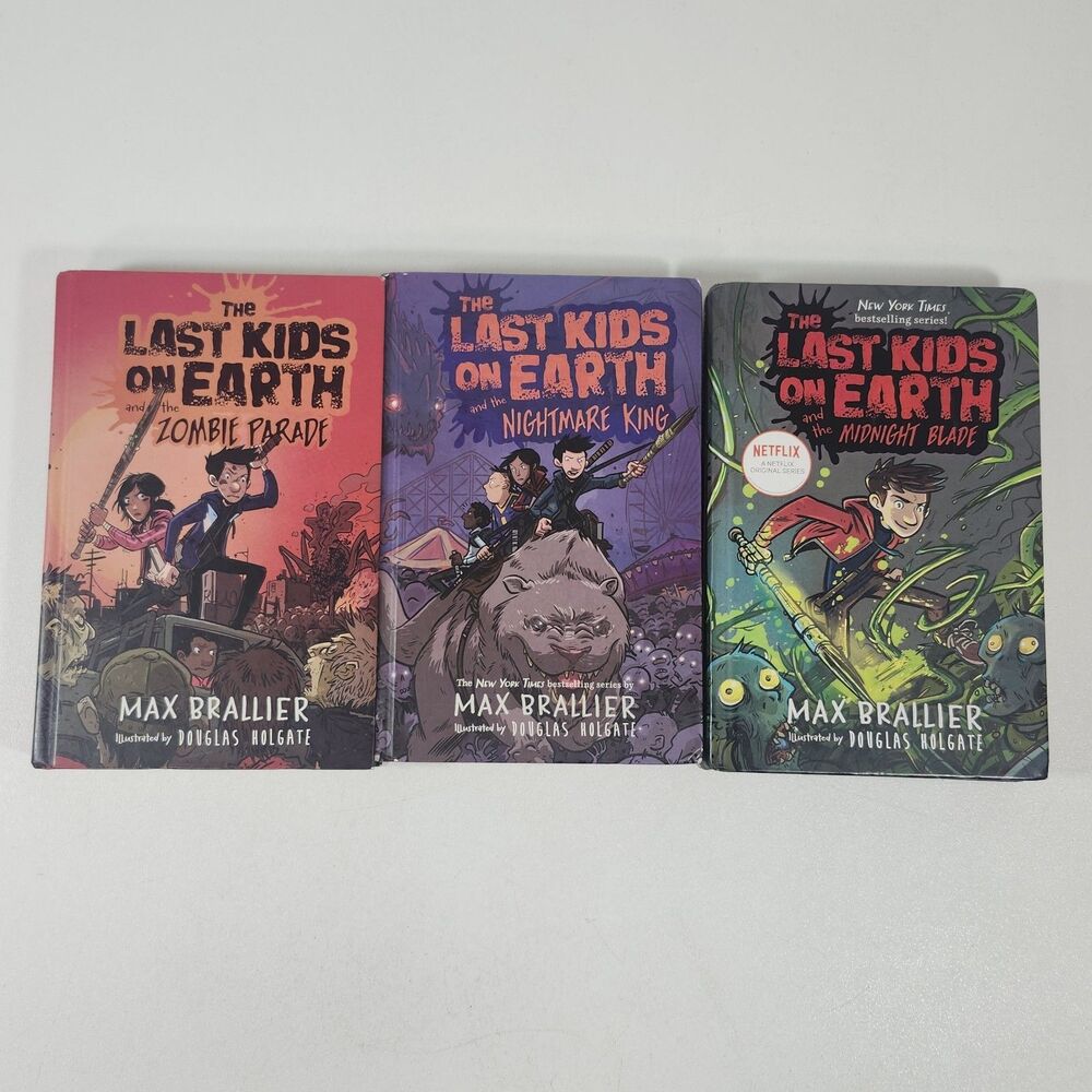 The Last Kids On Earth Max Brallier Lot of 3 Hardcover Books Zombie Parade 2 3 5